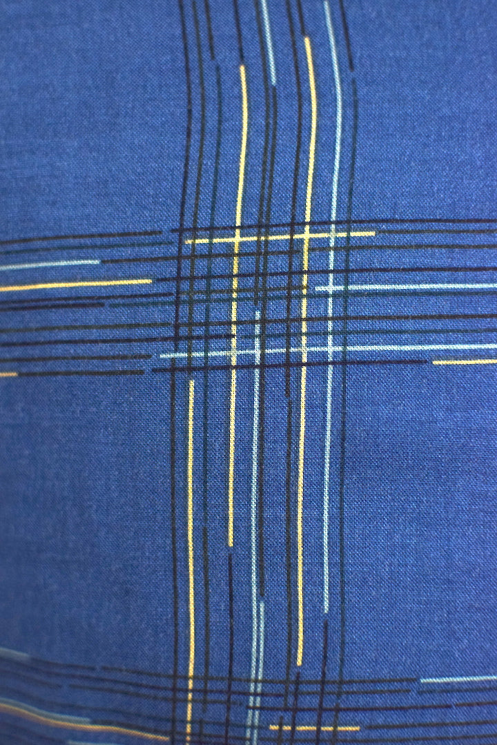 Blue Checkered-Style Shirt