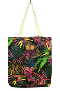 NEW Fluro Floral Tote Bag