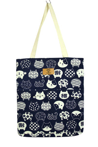 NEW Cat Print Tote Bag