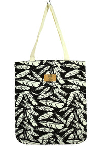 NEW Feather Print Tote Bag