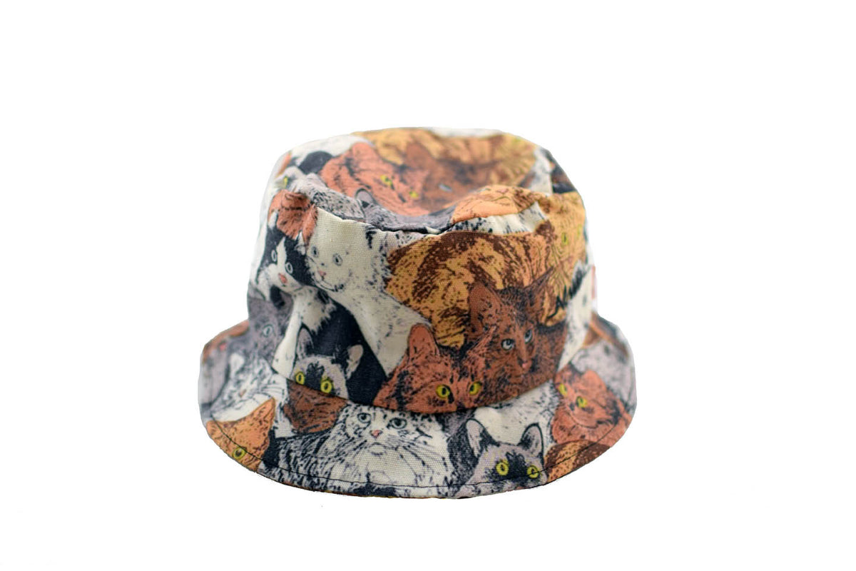 NEW Cats Print Bucket Hat