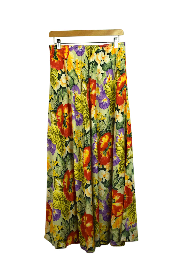 Reworked Floret Maxi Skirt