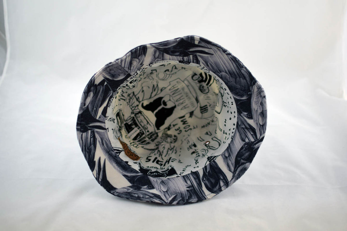 NEW Magpies Print Bucket Hat