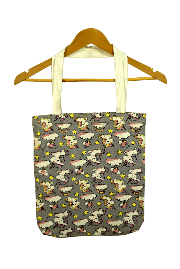 Grey Unicorn Tote Bag
