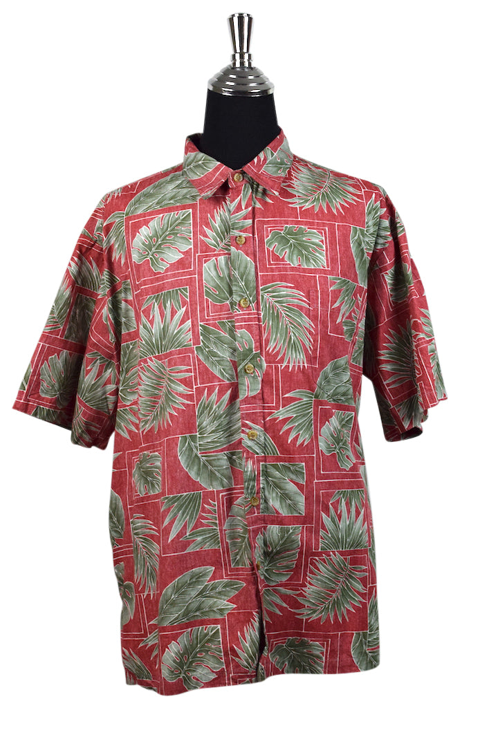 90s Red Hawaiian Party Shirt