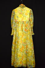 Load image into Gallery viewer, 1960s Floral Baby-Doll Maxi-Dress
