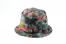 Load image into Gallery viewer, NEW Black Ferny Hawaiian Bucket Hat

