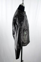 Load image into Gallery viewer, Reworked Black Leather Bikers Jacket

