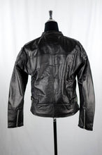 Load image into Gallery viewer, Reworked Black Leather Bikers Jacket
