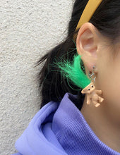 Load image into Gallery viewer, Orange Troll Earrings
