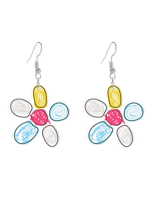 Flower Sketch Earrings
