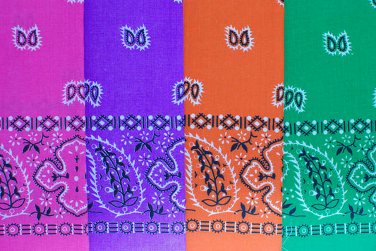 Paisley Border Bandanas