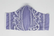 Load image into Gallery viewer, Purple Paisley Face Mask
