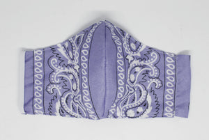 Purple Paisley Face Mask