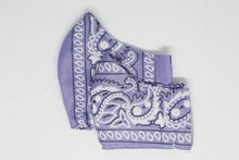 Load image into Gallery viewer, Purple Paisley Face Mask
