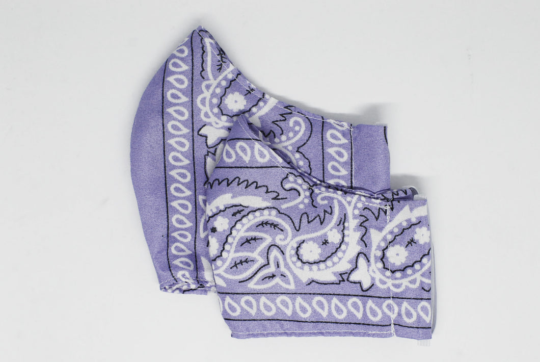 Purple Paisley Face Mask